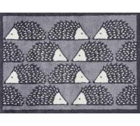 Turtle Mat Spike Hedgehog - Grey Scion Collection - Highly absorbent Indoor barrier mat with Multi-Grip backing 60x85cm