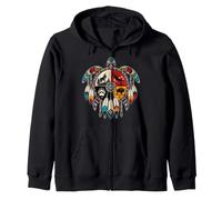 Turtle Medicine Wheel Spirit Indigenous Native Americans Zip Hoodie