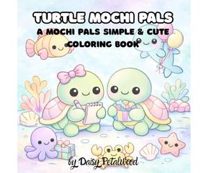 Turtle Mochi Pals: A Mochi Pals Simple & Cute Coloring Book