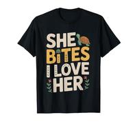 Turtle Mom Bites Love Anyway Pet Humor Funny Bite T-Shirt