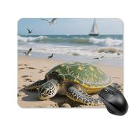 Turtle Mouse Pad Square Laptop Mouse Mat Cute Computer Mousepad Keyboard Pad Non-Slip Desk Pads for Gaming Office Work Home 25 * 30cm