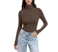 Turtle Neck Tops for Women UK Thermal Base Layers Women Stretch Slim Fitted Comfort Warm Pullover Tops Thermal Underwear Womens Lightweight Breathable Easy Care Shirts Ladies Winter Spring Jumpers