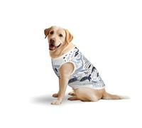 Turtle Octopus Pattern Ocean Themeprint Large Pets Vest Breathable Sleeveless Tank Top Apparel Cozy Lightweight T-Shirt