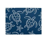 Turtle On Blue Background,500 Pieces Puzzles for Adults-Wooden Jigsaw Puzzle for Adults Elderly