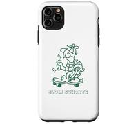 Turtle on Skateboard Slow Sundays Lazy Days Funny Statement Case for iPhone 11 Pro Max