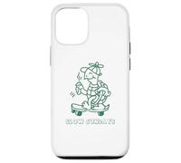 Turtle on Skateboard Slow Sundays Lazy Days Funny Statement Case for iPhone 12/12 Pro