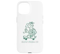 Turtle on Skateboard Slow Sundays Lazy Days Funny Statement Case for iPhone 15