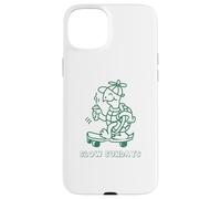 Turtle on Skateboard Slow Sundays Lazy Days Funny Statement Case for iPhone 15 Plus