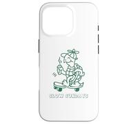 Turtle on Skateboard Slow Sundays Lazy Days Funny Statement Case for iPhone 16 Pro