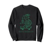 Turtle on Skateboard Slow Sundays Lazy Days Funny Statement Sweatshirt