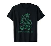 Turtle on Skateboard Slow Sundays Lazy Days Funny Statement T-Shirt