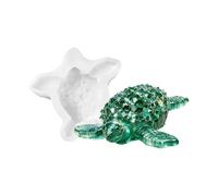 Turtle Ornament Mold Silicone Casting Tool with Textured Shell Detail for Resin Wax Personal Creations Repeat Making Rinse Cleanup Turtle Resin Mold Sea Casting Form Silicone Wax Decor Epoxy