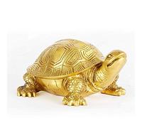 Turtle Ornament, Ornaments for Living Room, Brass Animal Statue Longevity Gifts, Fortune Tortoise Crafts Garden Home Decorative Accessories (Color : B)