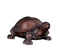 Turtle Ornament, Ornaments for Living Room, Brass Animal Statue Longevity Gifts, Fortune Tortoise Crafts Garden Home Decorative Accessories (Color : A)