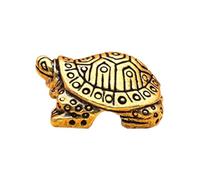 Turtle Ornaments | Versatile | 2.6x1.1cm | Vintage Brass Tortoise Miniatures Figurines | Rustic Turtle Good Luck Home Decoration Sculpture | Elegant | For Desk Bedroom