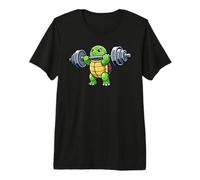 Turtle Powerlifting Weightlifting Gym Workout Premium T-Shirt