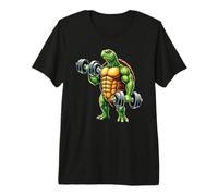 Turtle Powerlifting Weightlifting Gym Workout Premium T-Shirt