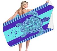 通用 Turtle Print Beach Towels for Travel Sport Fast Drying Absorbent Large Soft Lightweight Gym Beach Swimming Yoga Towel Bath Towel Sand-free Girl Boy Adults Travel Blanket(multicoloured1,160x80cm)