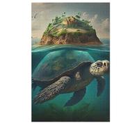 Turtle Puzzle Adults And Teenagers 1000 Pieces Wooden Jigsaw Educational Game Toy Family Decoration （78×53cm）