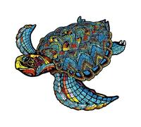 Turtle Puzzles - Sea Turtles Wooden | Wooden Puzzles For Adults | Unique Shaped Animal Puzzle Turtle | Irregular Wood Cut Educational Brain Teaser, Fun Puzzle For Christmas Thanksgiving Birthday