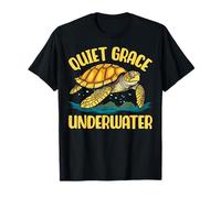 Turtle Quiet Grace Underwater Ocean Scene T-Shirt