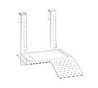Turtle Ramp - Acrylic Clear Floating Dock Basking Terrace, Adjustable Aquatic Resting, 19.2x16.3cm,500g Weighted Stability, Durable Acrylic Fibre Rigid, For Tanks Aquariums