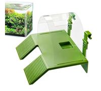 Turtle Ramp,Double Ladder Reptile Resting,Reptile Basking Area - for Animal Lovers Living Room Study Terrarium Enclosure Feeding Tank Shelters Shops Home Office