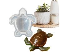 Turtle Resin Mold, DIY Silicone Craft Mold, 4.25x4.41x0.98 Inches Tortoise Shaping System with Flexible Non Stick Cavity Design, Durable Food Grade Silicone Build, Ornament Casting Tool, Home Use