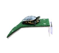 Turtle Resting - Resting Deck with Suction Cup, Floating Natural Grass Dock, Aquarium | Decorative Ramp for Reptiles, Turtles, Crabs, Salamanders