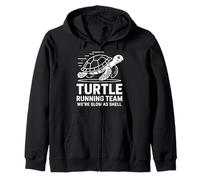 Turtle Running Team We're Slow As Shell Zip Hoodie