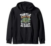Turtle Running Team We're Slow As Shell Zip Hoodie