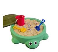 Turtle Sandbox, Cute Design, Secure Lid, Compact Build, Interactive Play, Durable Material, Small Sandbox For Outdoor Garden Activities Indoor Kids Beach Play
