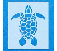 Turtle Sea Shapes Stencil: Mylar Airbrush Wall Art Painting Crafts | DIY-A4 Stencil - Design Size (206 x 170 mm)