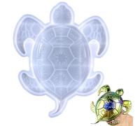 Turtle Shape Silicone Mould 7.48 Inch Sea Turtle Epoxy Resin Mould Easy to Release Reusable DIY 3D Large Sea Animal Silicone Moulds for Home Wall Decor