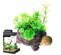 Turtle Shaped Aquarium Aeration Stone - Resin Turtle Tank Bubble Diffuser | Adorable Oxygen Stone Decor For Fish Tanks Ponds Hydroponics Home Office, Aquatic Landscape For Turtles Fish And Plants