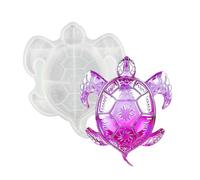 Turtle Silicone Mold - 3D Realistic Large Easy Release, DIY Craft Molds for Concrete Clay UV Glue Wax Art Crafts Home Decoration Aquarium Decor Wall Ornament