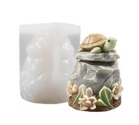 Turtle Silicone Mold Cute Easy And Portable Craft Tool | 3D Sea Turtle Silicone Forms for Soap,Candle,Plaster,Casting,Decoration,Pots,Vases and