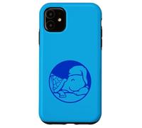 Turtle Sleeping Hat Tired Bed Happy Good Dreaming Night Fun Case for iPhone 11