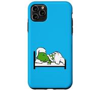 Turtle Sleeping Hat Tired Bed Happy Good Dreaming Night Fun Case for iPhone 11 Pro Max