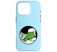 Turtle Sleeping Hat Tired Bed Happy Good Dreaming Night Fun Case for iPhone 16 Pro