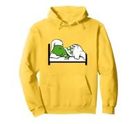 Turtle Sleeping Hat Tired Bed Happy Good Dreaming Night Fun Pullover Hoodie
