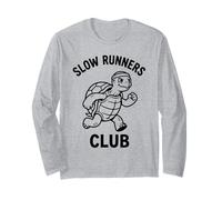 Turtle Slow Runners Club Funny Jogging Graphic Long Sleeve T-Shirt
