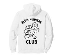 Turtle Slow Runners Club Funny Jogging Graphic Pullover Hoodie