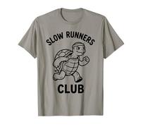 Turtle Slow Runners Club Funny Jogging Graphic T-Shirt