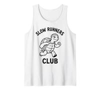 Turtle Slow Runners Club Funny Jogging Graphic Tank Top