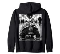 Turtle Smoking Cigar s Vintage Gangster s Mafia Don Zip Hoodie