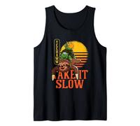 Turtle Snail Riding A Sloth Turtle Snail Take it slow Sloth Tank Top