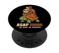 Turtle Snail Sloth Asap Squad Slow Animal Lover Boys Girls PopSockets Adhesive PopGrip