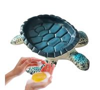 Turtle Soap Dish - Draining Soap Holder, Decorative Sink Organiser, Original Bathroom Soap Dispenser, Water Permeable Soap Dish for Guest Toilet, Motorhome, Shower Cubicle Cam