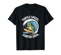 Turtle Speed Surfer Soul Cute Ocean Wave Turtle T-Shirt